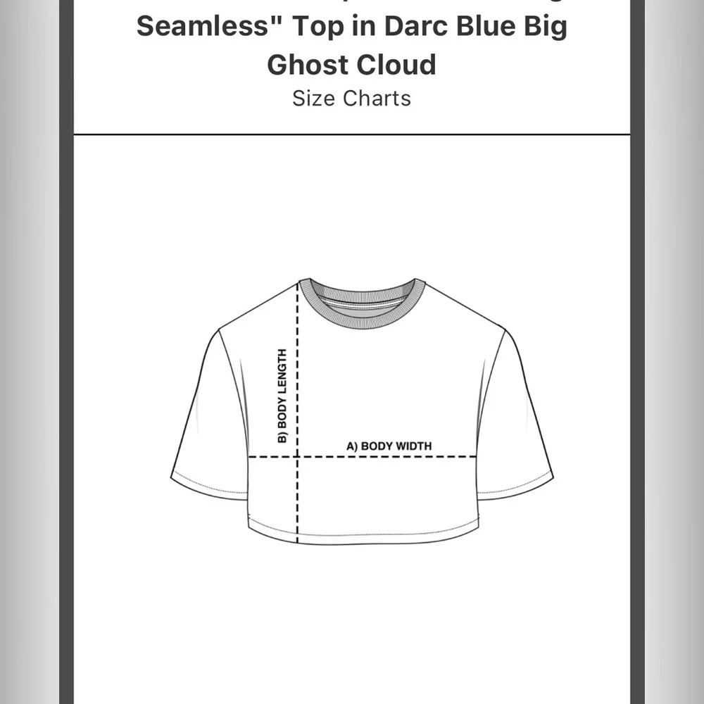 πΊ Darc Sport Everson Seamless Darc Blue ghost cloud long sleeve crop top SHE M - Picture 10 of 11